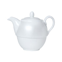 Utopia | Tableware | Spiro Coupe Tea For One Teapot 12.4cm 46cl (5" 16oz) | Bespoke77