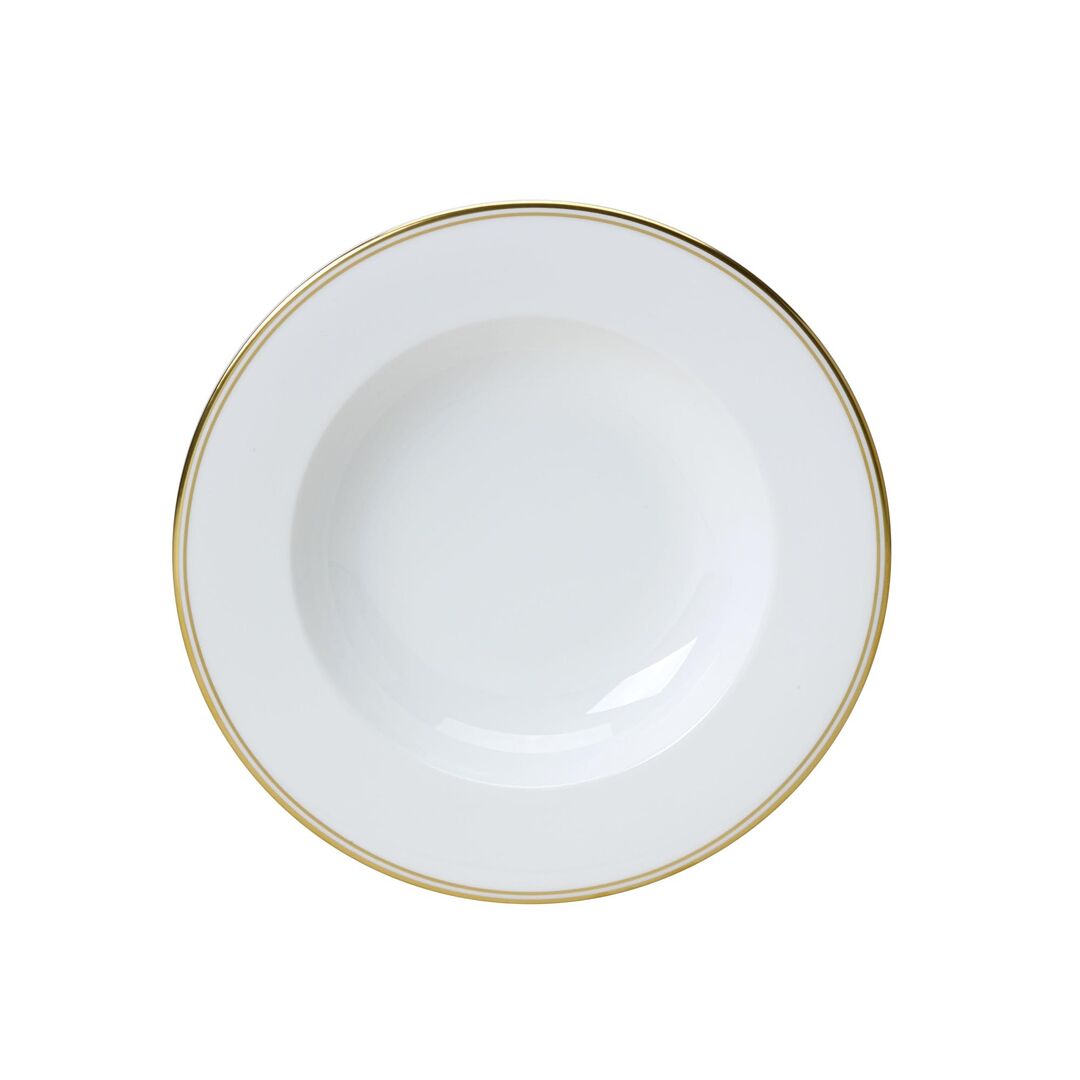 Utopia | Tableware | Burnished Gold Classic Rim Bowl 22cm 22.5cl (8 3/4" 8oz) | Bespoke77