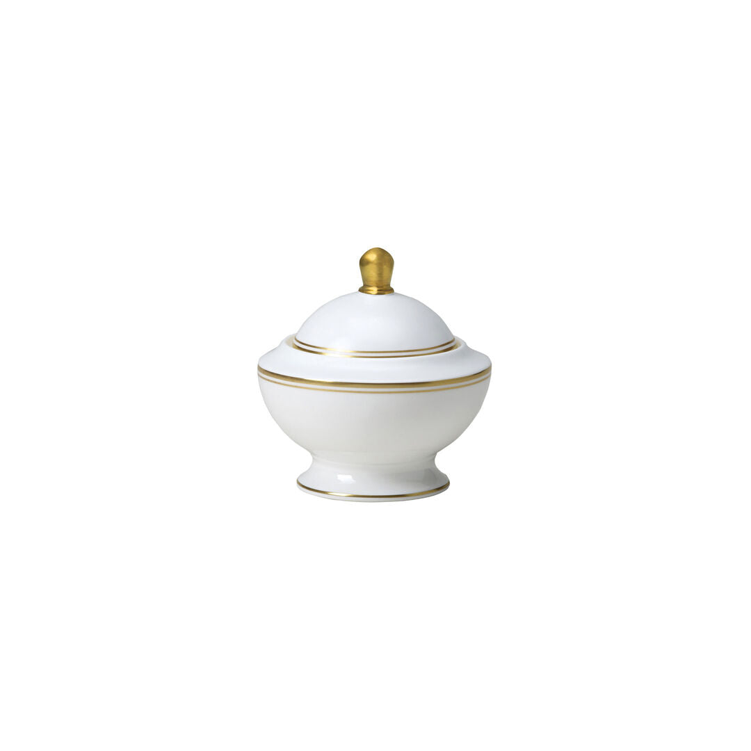 Utopia | Tableware | Burnished Gold Classic Covered Sugar 11.5cm 25cl (4 1/2" 9oz) | Bespoke77