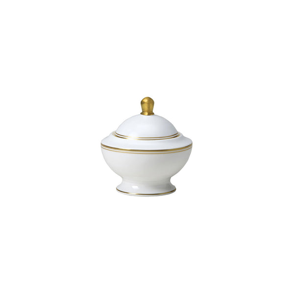 Utopia | Tableware | Burnished Gold Classic Covered Sugar 11.5cm 25cl (4 1/2" 9oz) | Bespoke77