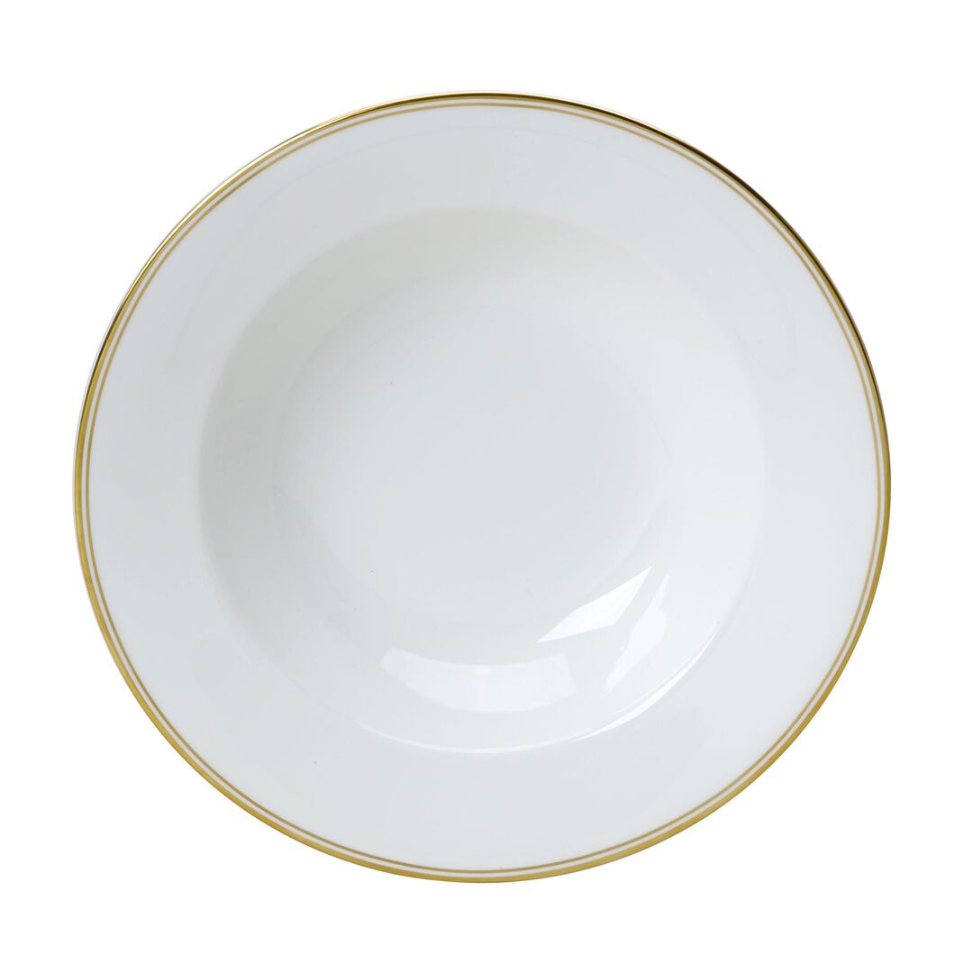 Utopia | Tableware | Burnished Gold Classic Large Rim Bowl 28cm 60cl (11" 21oz) | Bespoke77