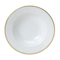 Utopia | Tableware | Burnished Gold Classic Large Rim Bowl 28cm 60cl (11" 21oz) | Bespoke77