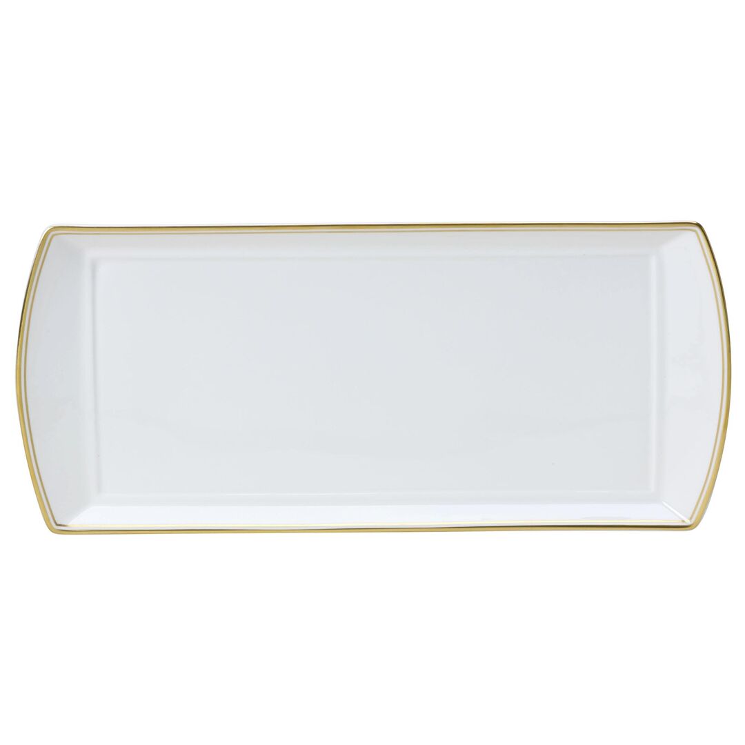 Utopia | Tableware | Burnished Gold Classic Large Rectangle Tray 34 x 15cm (13 1/2 x 6") | Bespoke77