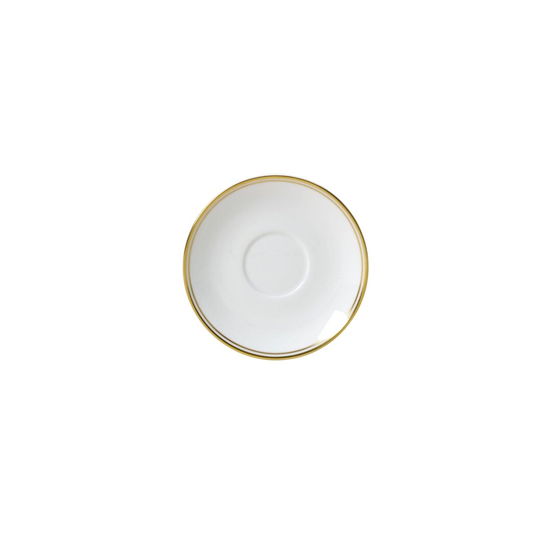 Utopia | Tableware | Burnished Gold Classic Espresso Saucer 12cm (4 3/4") Fits AND0145 | Bespoke77
