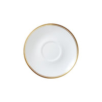 Utopia | Tableware | Burnished Gold Coupe Tea Saucer For One 14.5cm (5 3/4") Fits AND0411A | Bespoke77