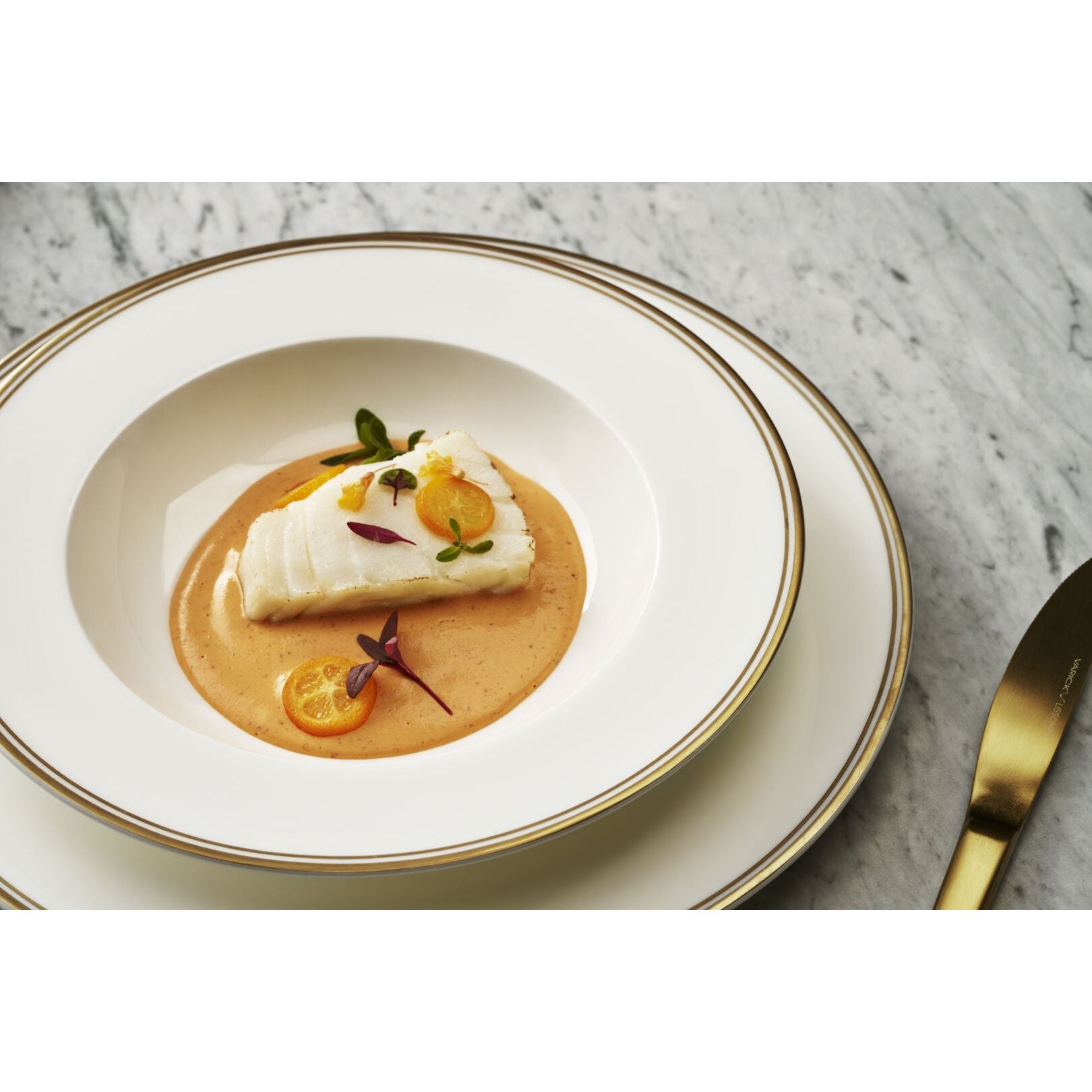 Utopia | Tableware | Burnished Gold Coupe Mug 9cm 35cl (3 1/2" 12 1/3oz) | Bespoke77