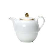 Utopia | Tableware | Burnished Gold Coupe Tea For One Teapot Lid Fits AND0411B | Bespoke77