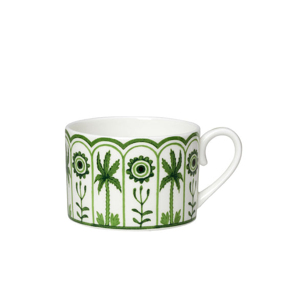 Utopia | Tableware | Sultan's Garden Green Coupe Tea Can Cup 6cm 20cl (2 1/2" 7oz) | Bespoke77