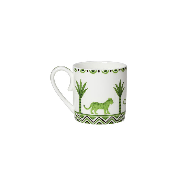 Utopia | Tableware | Sultan's Garden Green Coupe Coffee Can Cup 6cm 10cl (6 1/3" 3 1/2oz) | Bespoke77