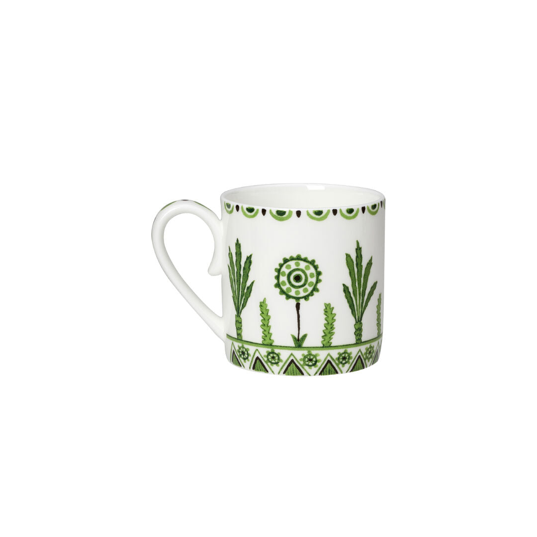 Utopia | Tableware | Sultan's Garden Green Coupe Coffee Can Cup 6cm 10cl (6 1/3" 3 1/2oz) | Bespoke77