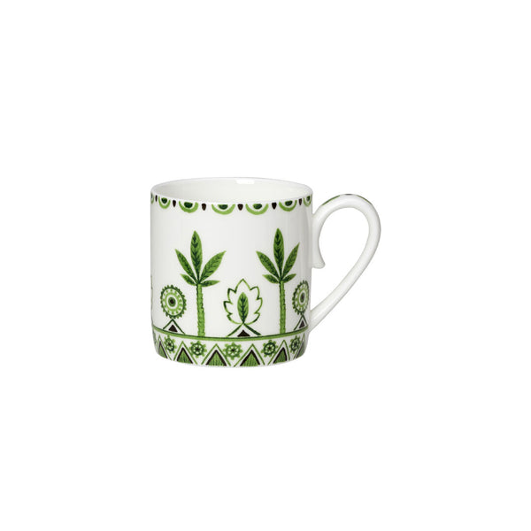 Utopia | Tableware | Sultan's Garden Green Coupe Coffee Can Cup 6cm 10cl (6 1/3" 3 1/2oz) | Bespoke77