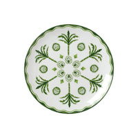 Utopia | Tableware | Sultan's Garden Green Coupe Plate 21cm (8 1/4") | Bespoke77