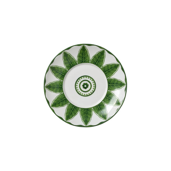 Utopia | Tableware | Sultan's Garden Green Coupe Saucer 16cm (6 1/3") Fits AND0110 | Bespoke77