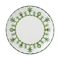 Utopia | Tableware | Sultan's Garden Green Coupe Plate 27cm (10 1/2") | Bespoke77