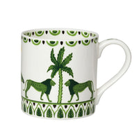 Utopia | Tableware | Sultan's Garden Green Coupe Mug 9cm 35cl (3 1/2" 12 1/3oz) | Bespoke77