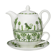 Utopia | Tableware | Sultan's Garden Green Coupe Tea For One Set | Bespoke77