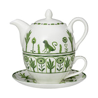 Utopia | Tableware | Sultan's Garden Green Coupe Tea For One Set | Bespoke77