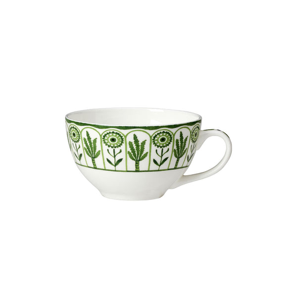 Utopia | Tableware | Sultan's Garden Green Coupe Tea For One Cup 6cm 26cl (2 1/2" 9oz) | Bespoke77