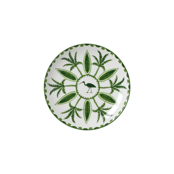 Utopia | Tableware | Sultan's Garden Green Coupe Plate 16.5cm (6 1/2") | Bespoke77