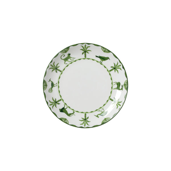 Utopia | Tableware | Sultan's Garden Green Coupe Plate 16.5cm (6 1/2") | Bespoke77