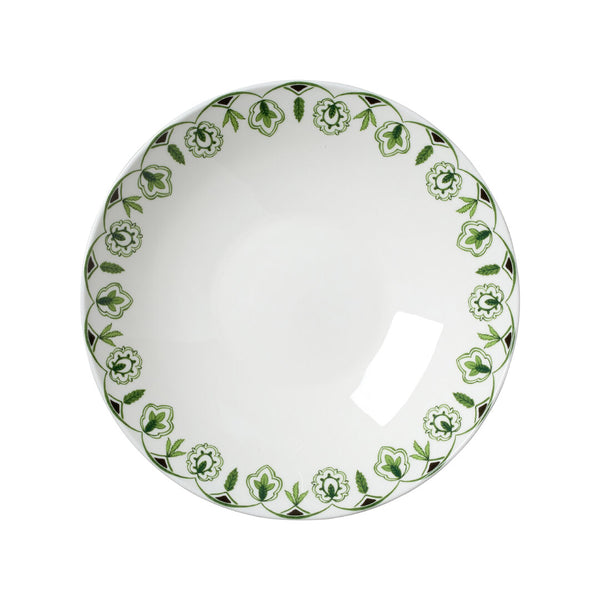 Utopia | Tableware | Sultan's Garden Green Coupe Bowl 24cm 59.7cl (9 1/2" 21oz) | Bespoke77