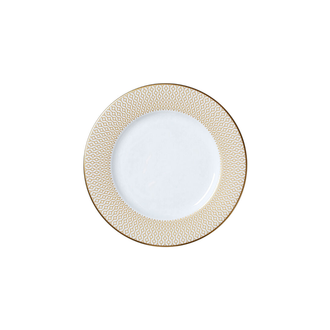 Utopia | Tableware | Diamond Gold Classic Plate 16.8cm (6 1/2") | Bespoke77