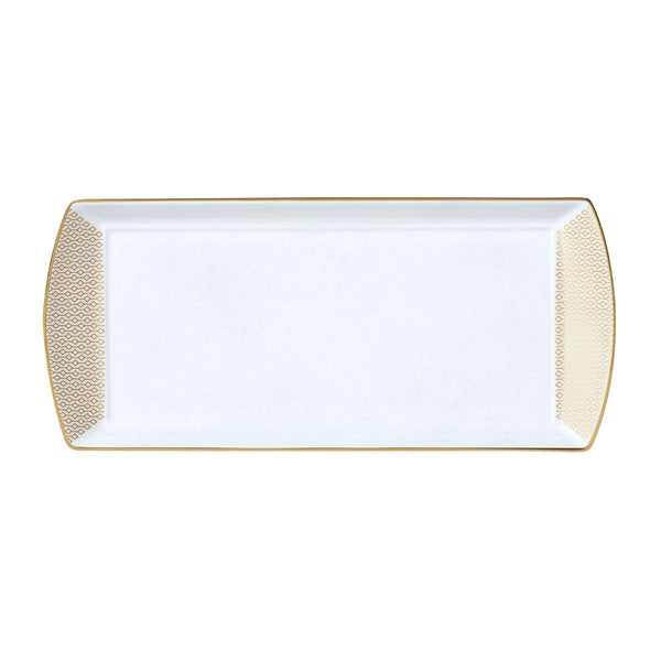 Utopia | Tableware | Diamond Gold Classic Large Rectangle Tray 34 x 15cm (13 1/2 x 6") | Bespoke77
