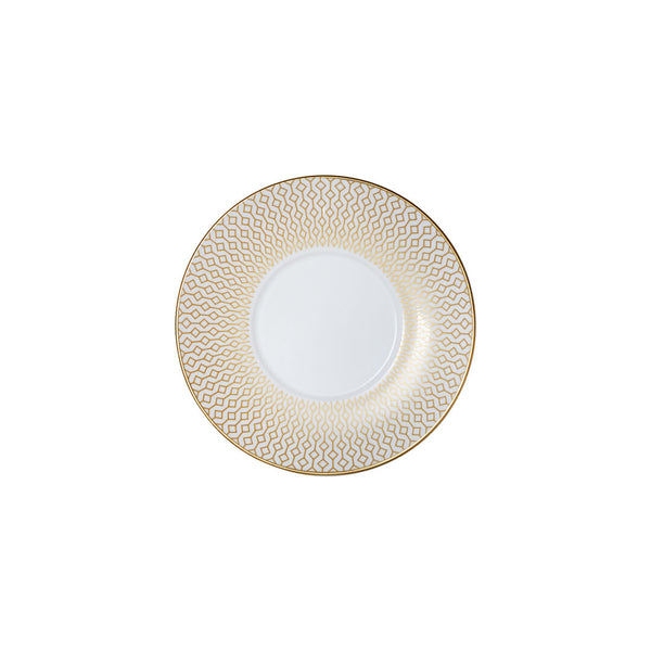 Utopia | Tableware | Diamond Gold Coupe Espresso Saucer 12cm (4 3/4") Fits AND0112 | Bespoke77