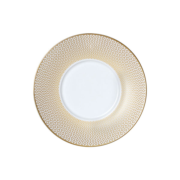 Utopia | Tableware | Diamond Gold Coupe Saucer 16cm (6 1/3") Fits AND0110 | Bespoke77