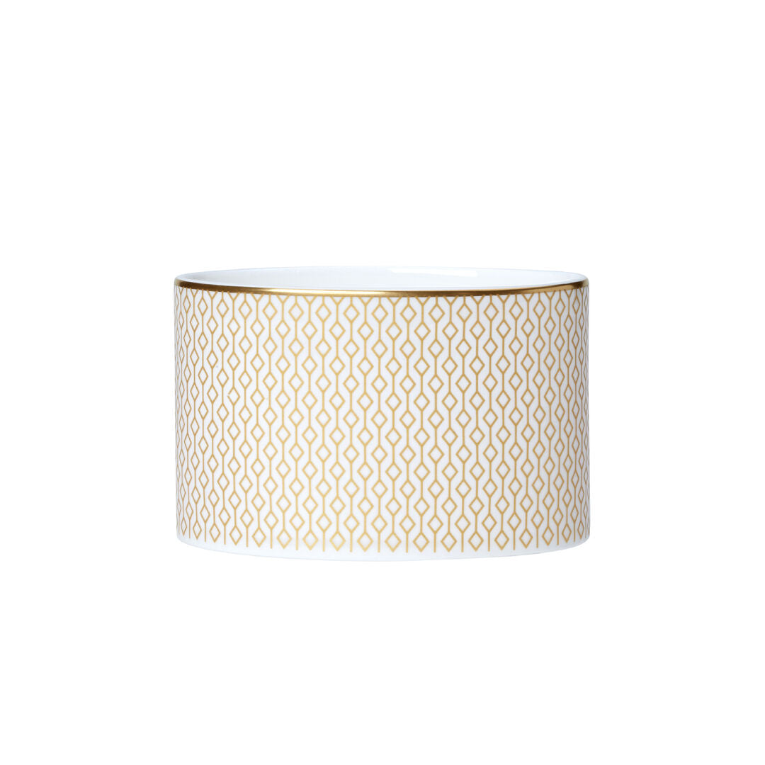 Utopia | Tableware | Diamond Gold Coupe Oval Sugar 9cm 22.5cl (3 1/2" 8oz) Lid Sold Separately | Bespoke77