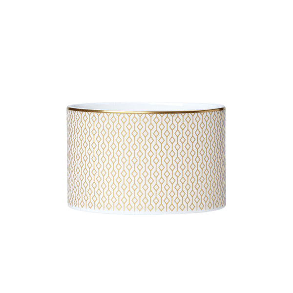 Utopia | Tableware | Diamond Gold Coupe Oval Sugar 9cm 22.5cl (3 1/2" 8oz) Lid Sold Separately | Bespoke77