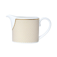 Utopia | Tableware | Diamond Gold Coupe Milk Jug 9cm 22cl (3 1/2" 7 3/4oz) | Bespoke77