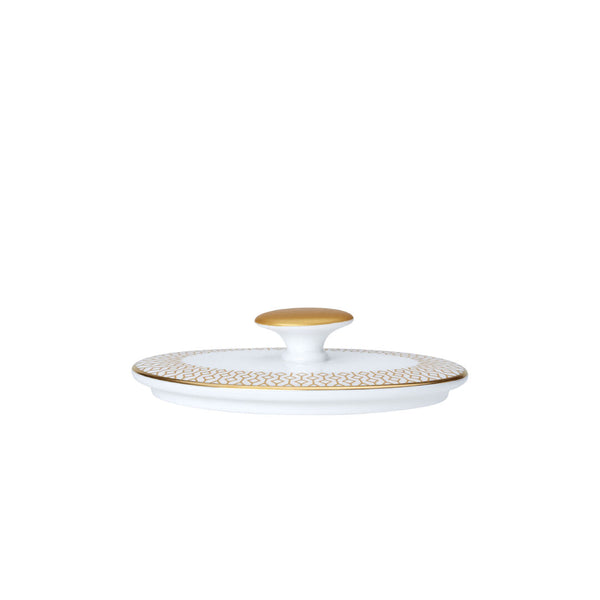 Utopia | Tableware | Diamond Gold Coupe Oval Covered Sugar Lid Fits AND0335 | Bespoke77