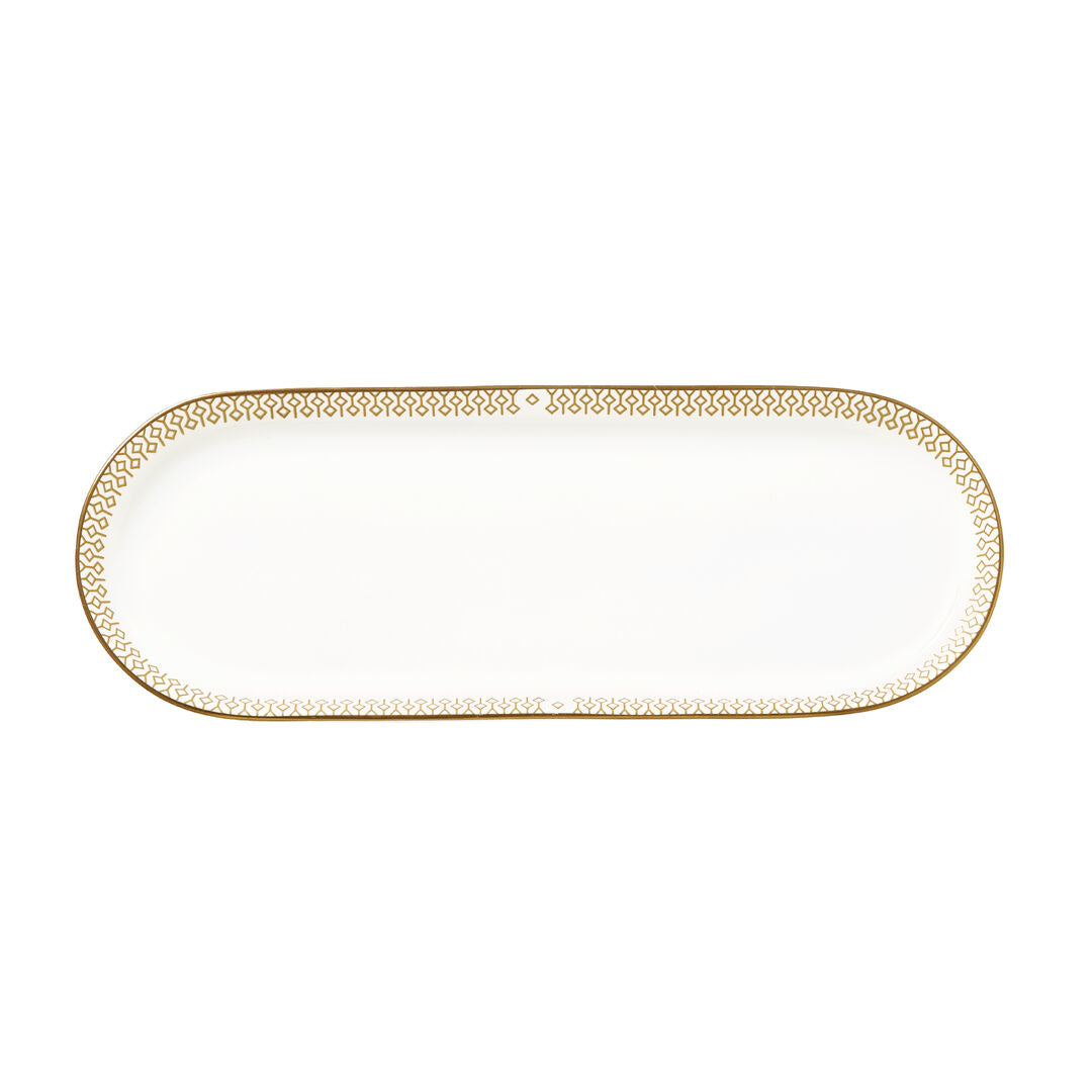 Utopia | Tableware | Diamond Oblong Tray 25.3 x 9.3cm (10 x 3 1/4") | Bespoke77