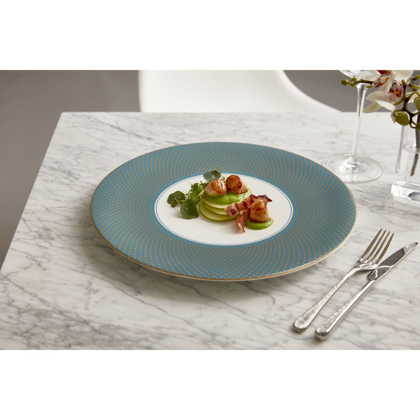 Utopia | Tableware | Jewel Cobalt Snipe Plate 15cm (6") | Bespoke77