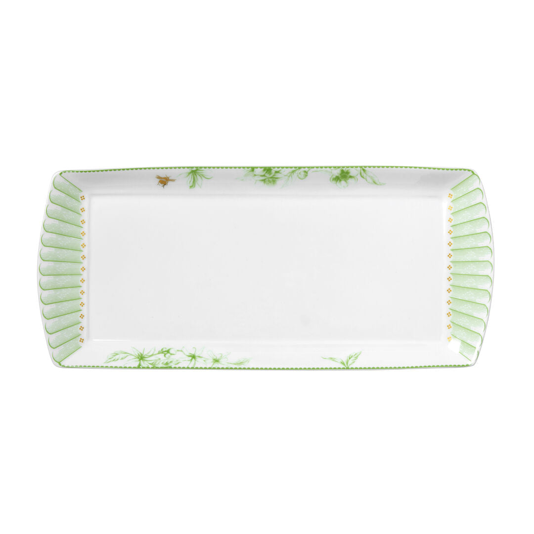 Utopia | Tableware | Hive Green Classic Large Rectangle Tray 34 x 15cm (13 1/2 x 6") | Bespoke77