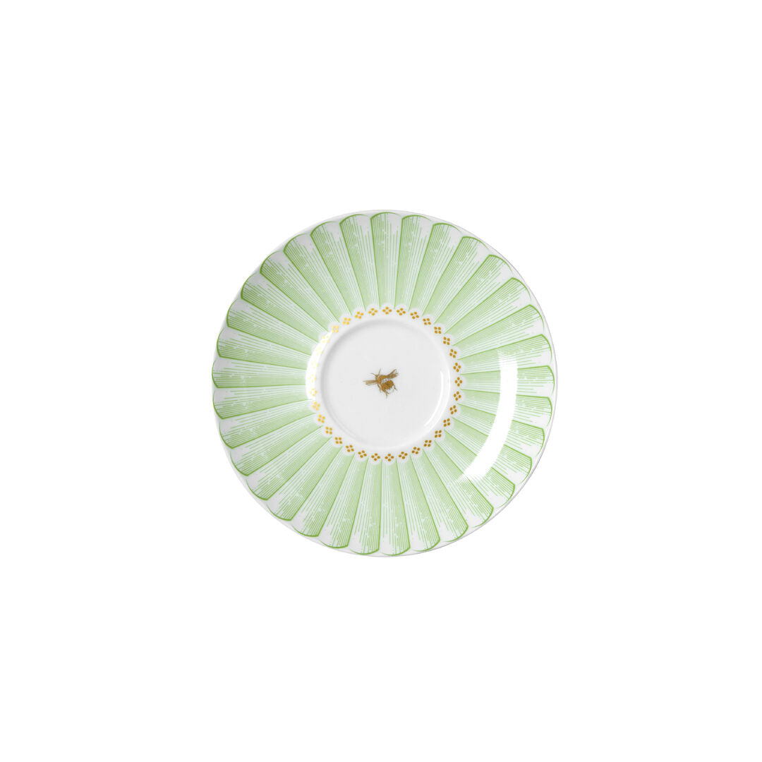 Utopia | Tableware | Hive Green Coupe Tea For One Saucer 14.5cm (5 3/4") Fits AND0411A | Bespoke77