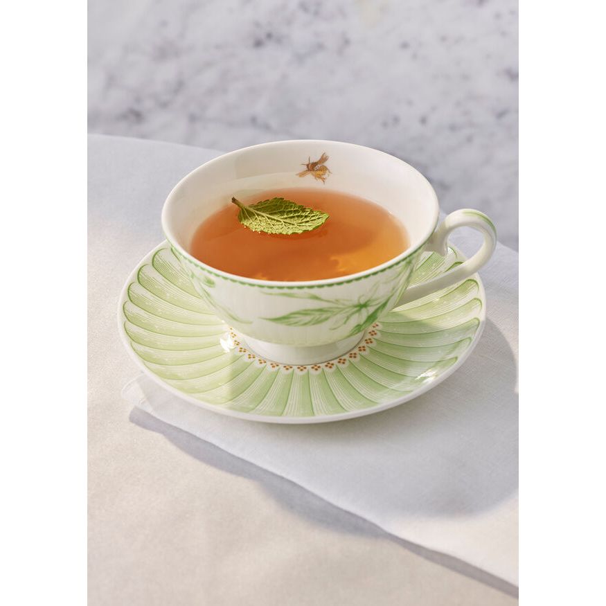 Utopia | Tableware | Hive Green Coupe Bowl 14.5cm 35cl (5 3/4" 12 1/3oz) | Bespoke77