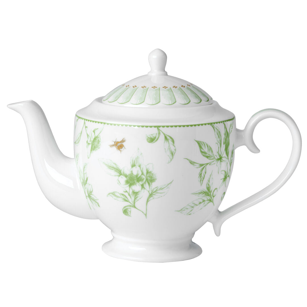 Utopia | Tableware | Hive Green Classic 4 Cup Teapot 16.5cm 80cl (6 1/2" 28oz) | Bespoke77