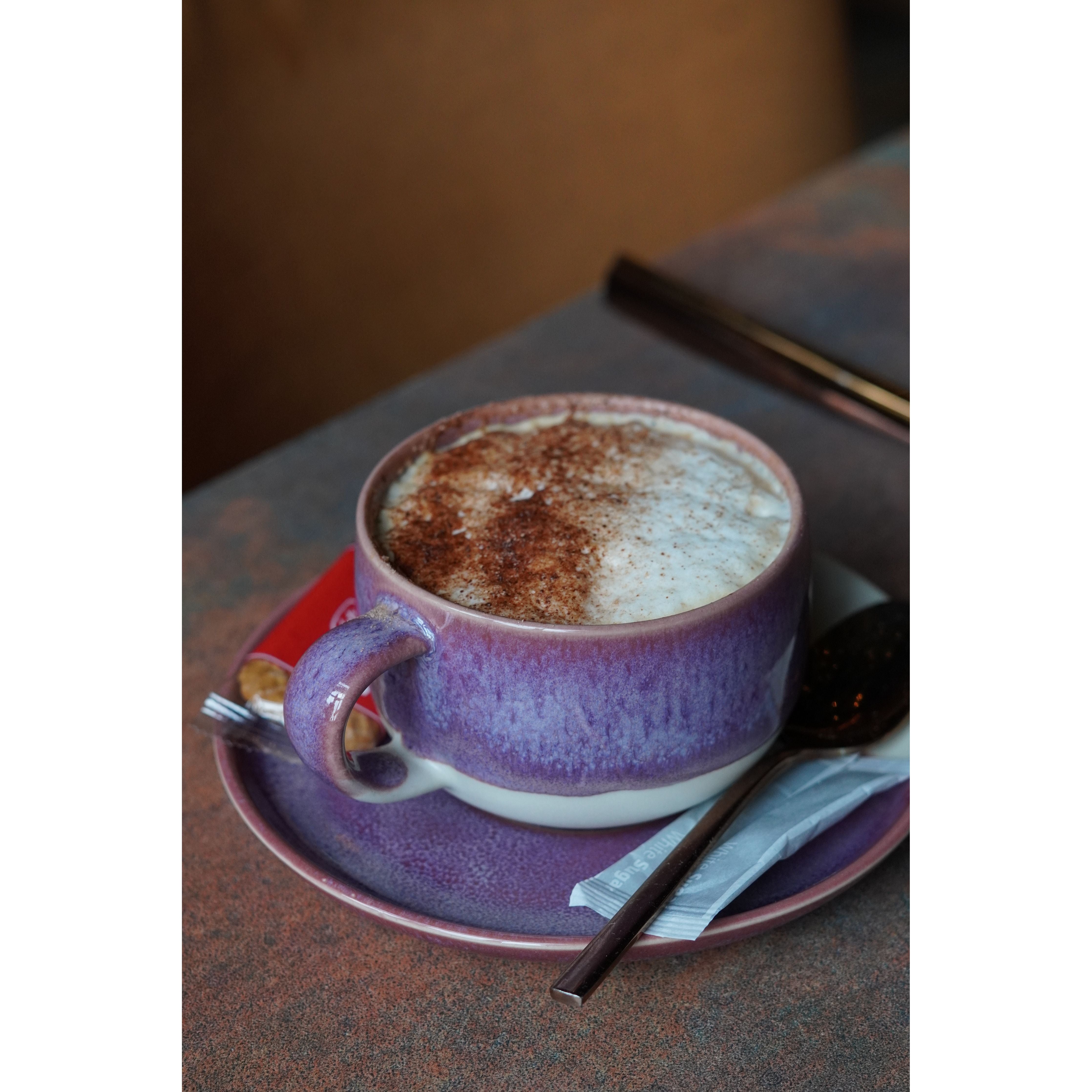 Californian Purple Shoreline Stoneware Cappuccino Saucer 15.5cm Dia