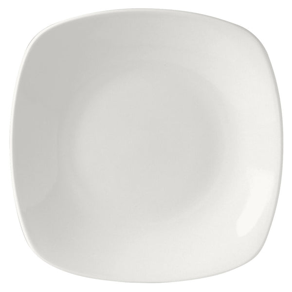 Utopia | Tableware | Monaco White Quadro Plate 23cm (9") | Bespoke77