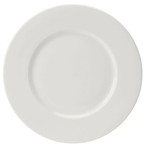 Utopia | Tableware | Monaco White Wide Rim Plate 32cm (12 1/2") | Bespoke77