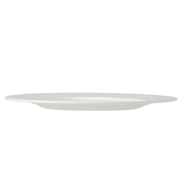 Utopia | Tableware | Monaco White Wide Rim Plate 32cm (12 1/2") | Bespoke77