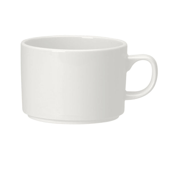 Utopia | Tableware | Monaco White Rococo Can Cup 22.75cl (8oz) | Bespoke77