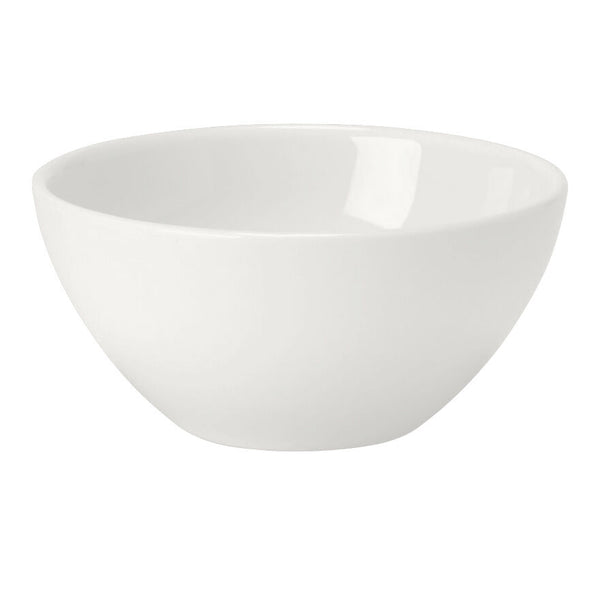 Utopia | Tableware | Monaco White Bowl 13.5cm 48.25cl (5 1/4" 17oz) | Bespoke77