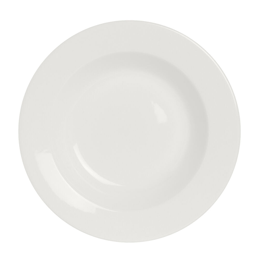 Utopia | Tableware | Monaco White Soup Plate 22.25cm 34.75cl (8 3/4" 12 1/5oz) | Bespoke77