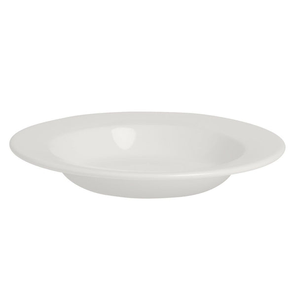 Utopia | Tableware | Monaco White Soup Plate 22.25cm 34.75cl (8 3/4" 12 1/5oz) | Bespoke77