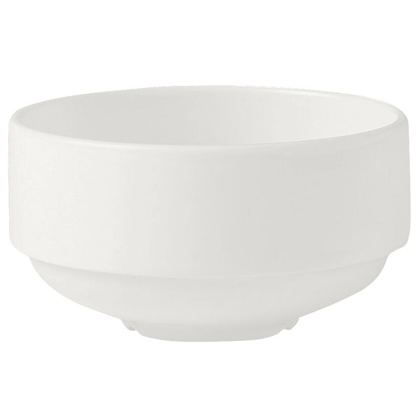Utopia | Tableware | Monaco White Unhandled Stacking Soup Cup 28.5cl (10oz) | Bespoke77