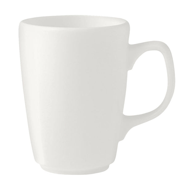 Utopia | Tableware | Monaco White Mug 23.5cl (8 1/4oz) | Bespoke77