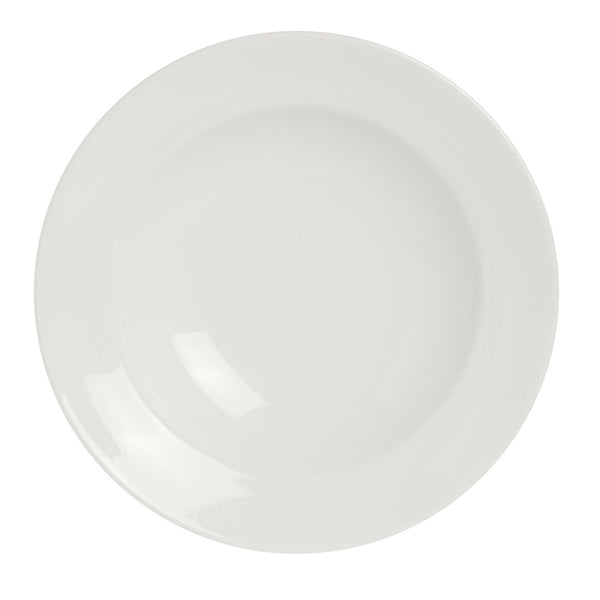 Utopia | Tableware | Monaco White Vogue Soup Plate 24cm 42cl (9 1/2" 14 4/5oz) | Bespoke77